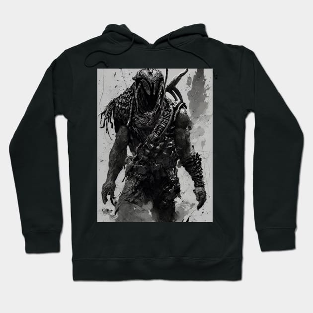 Yautja Clan Leader Hoodie by Quotechella Merch